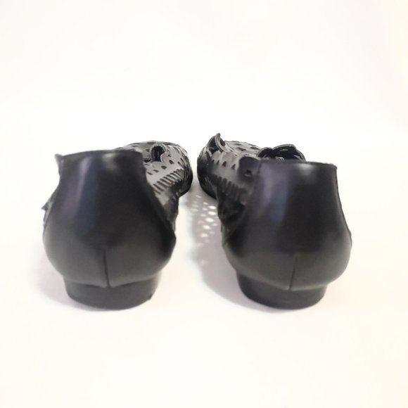 GH Bass Leather Laser Cut Flats Size 8.5 - Picture 14 of 15